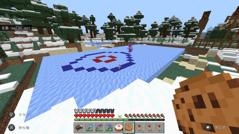 マイクラ 雪原の村にカーリング場が出来ました Minecraft なおきち達のマイクラ日記